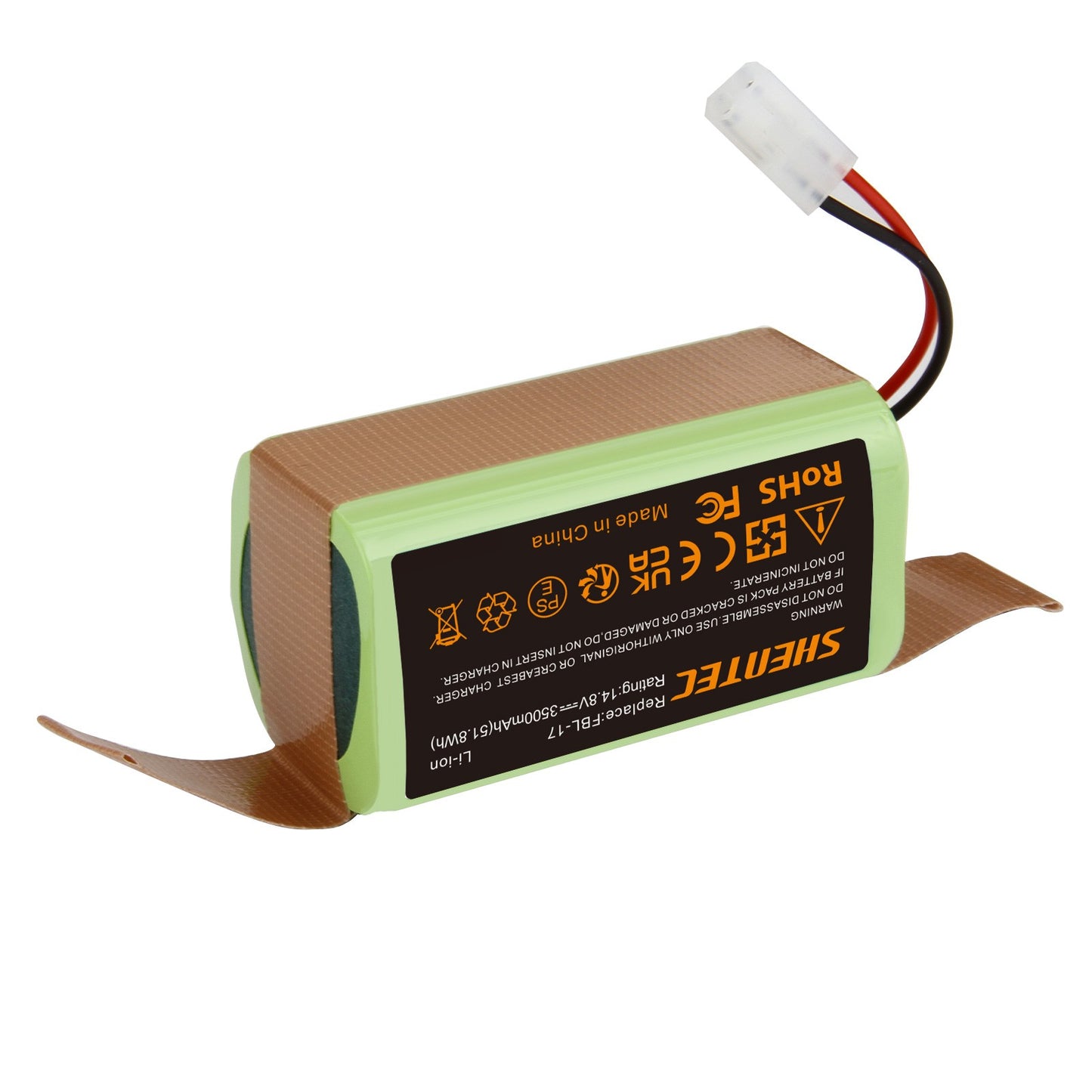 SHENTEC 14.8V 3.5Ah Battery for Bissell EV675,2503, 2933, 2859, 3115,Bob Sweep WJ540011