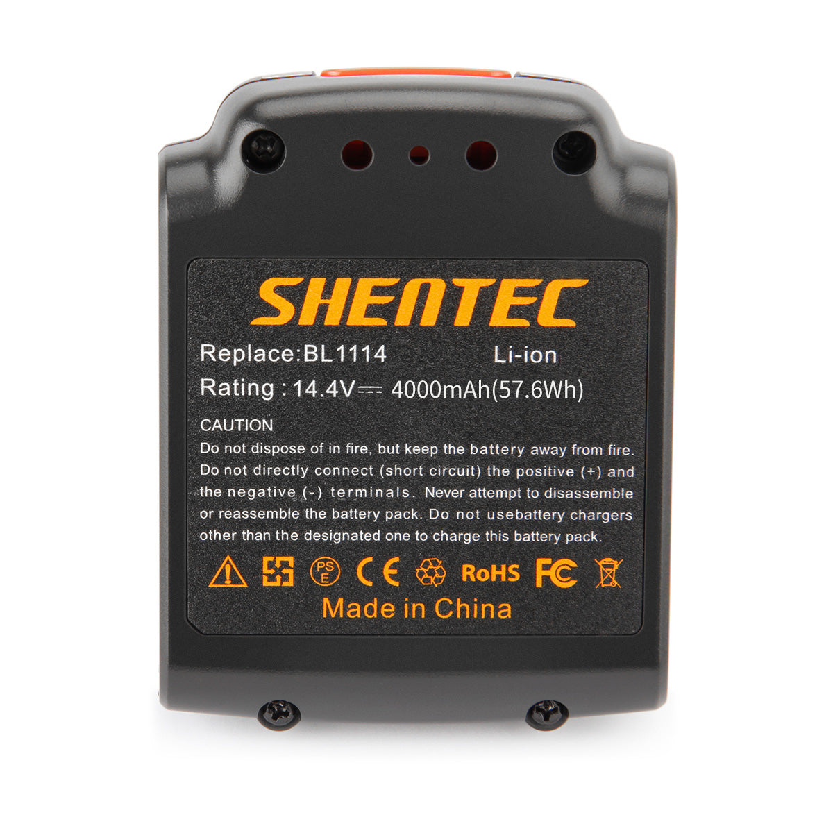 SHENTEC 14.4V 4000mAh Li-ion Akku Für Black&Decker BL1114 BL1314 BL1514 LDX116 EPL148