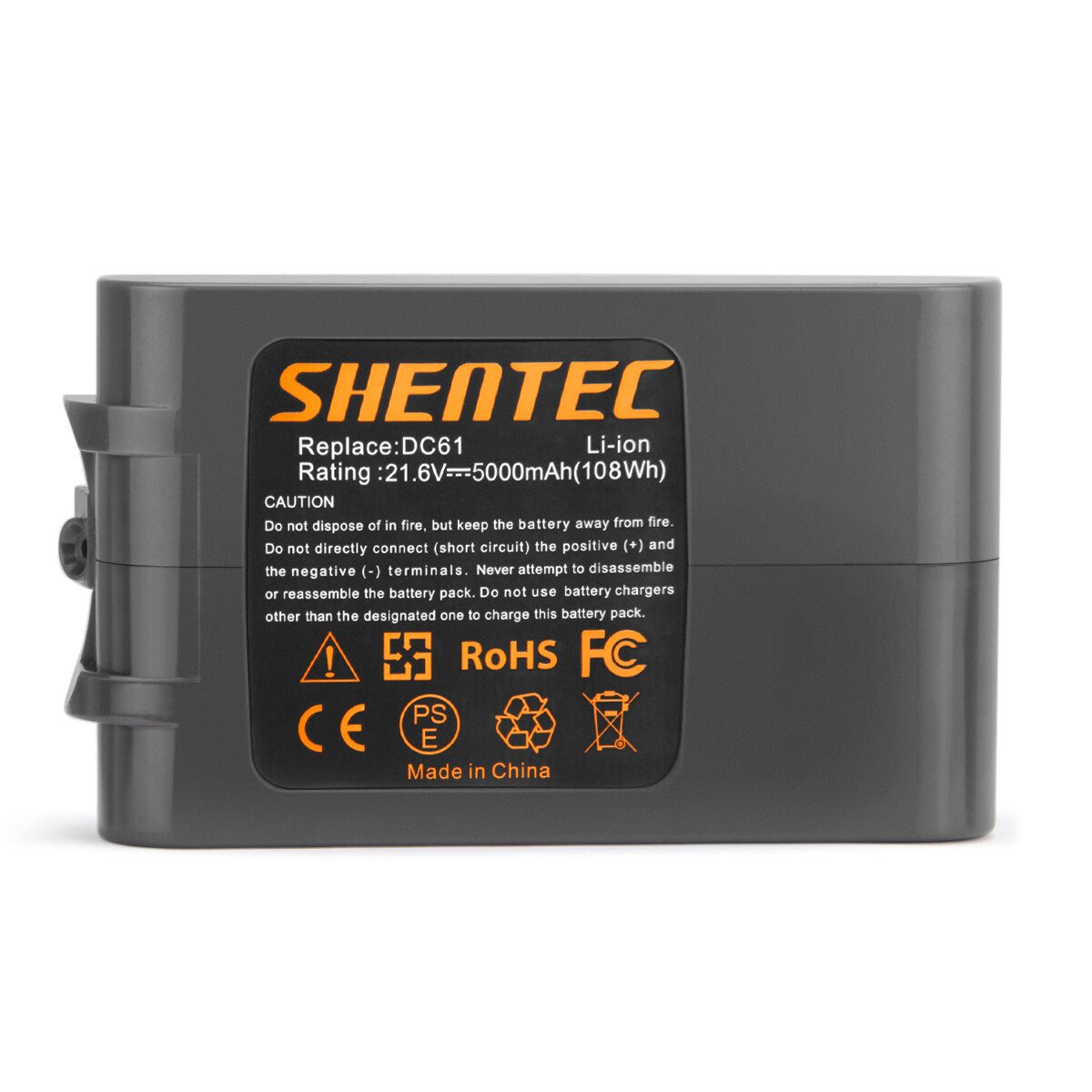 SHENTEC 21.6V 5000mAh Li-ion Replacement Battery For Dyson V6 DC58 DC72 DC61 DC62 DC74 DC59 965874-02