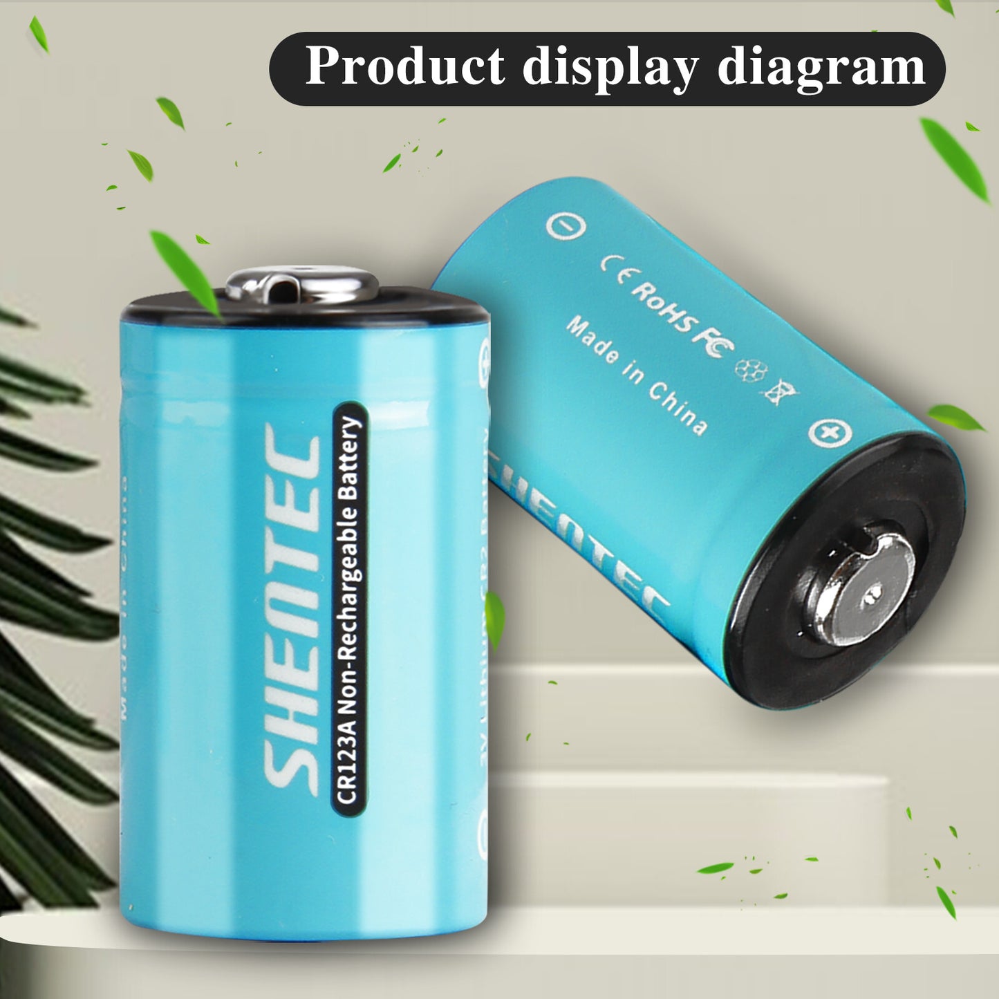 SHENTEC 20x 3V 1600mAh 123 CR123 CR123A Lithium Battery For DL123A Photo Camera