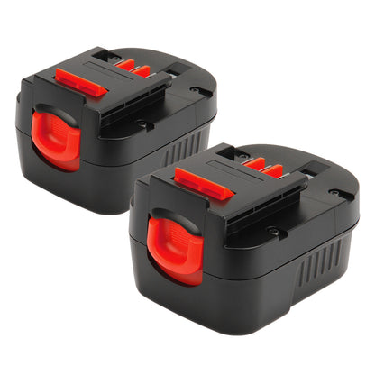 SHENTEC 2x 12V 4.0Ah Ni-MH Battery For Firestorm FS120B FSB12 Decker A1712 A12EX