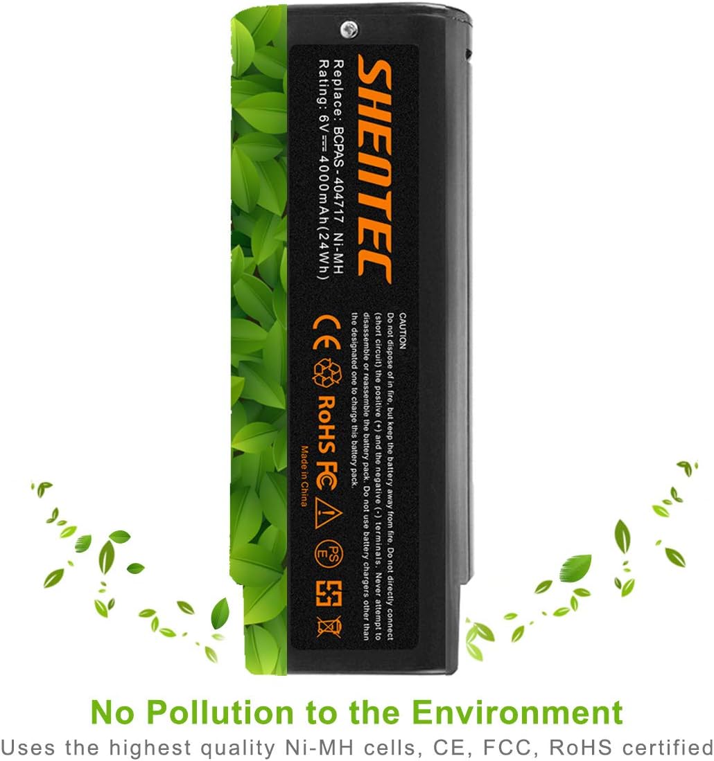 SHENTEC 4AH 6V Ni-MH Battery For Paslode 404717 900400 902200 IM50 IM65 IM250