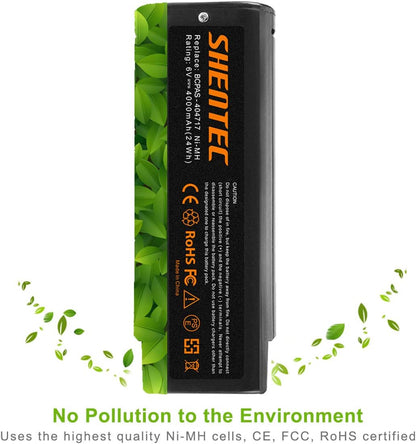 SHENTEC 4AH 6V Ni-MH Battery For Paslode 404717 900400 902200 IM50 IM65 IM250