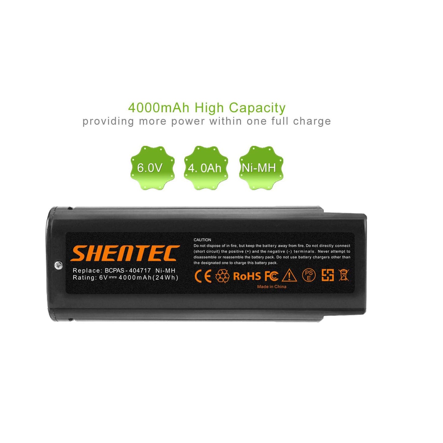 SHENTEC 2x 4AH 6V Battery for Paslode 404717 B20544E 900600 IM250 IM350 IM65 IM50