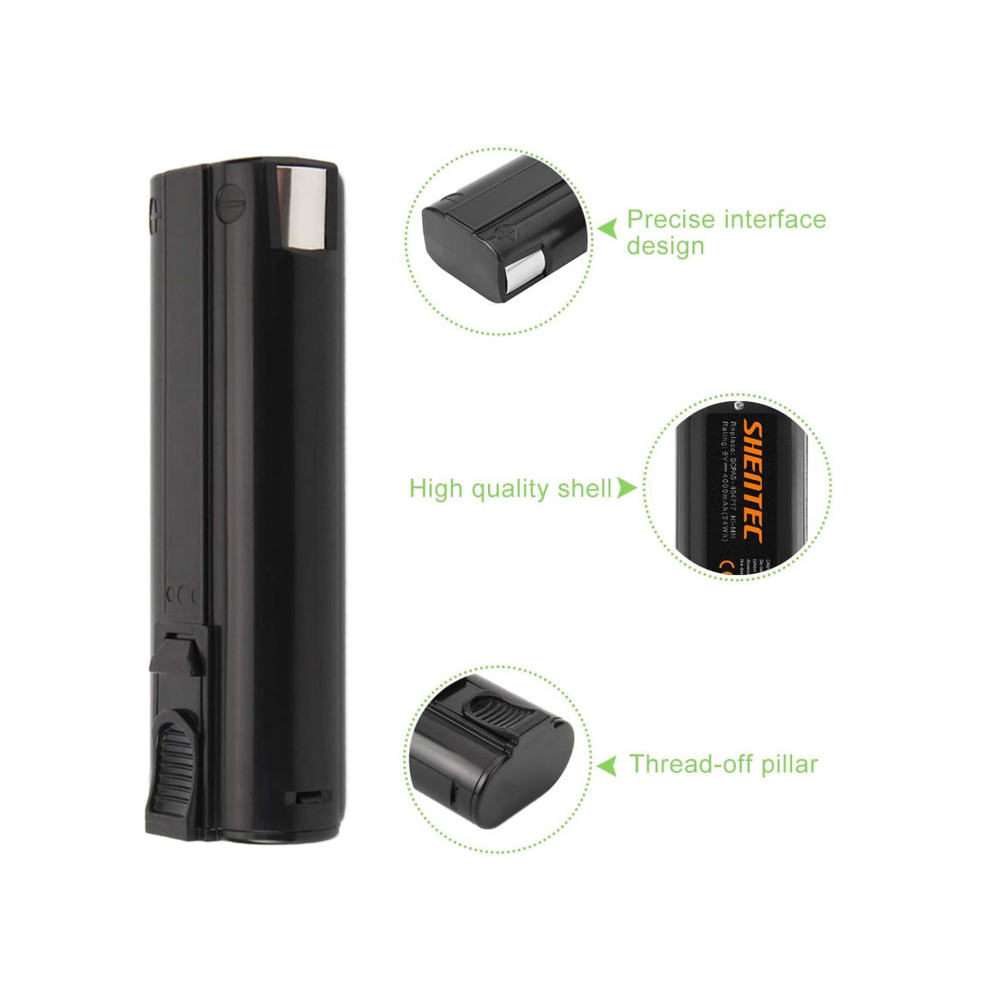 SHENTEC 2x 4AH 6V Battery for Paslode 404717 B20544E 900600 IM250 IM350 IM65 IM50