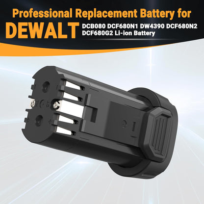 SHENTEC 2X 2000mAh 8V Li-ion Battery For Dewalt DCB080 DW4390 DCF680N2 DCF680G2 DCL023