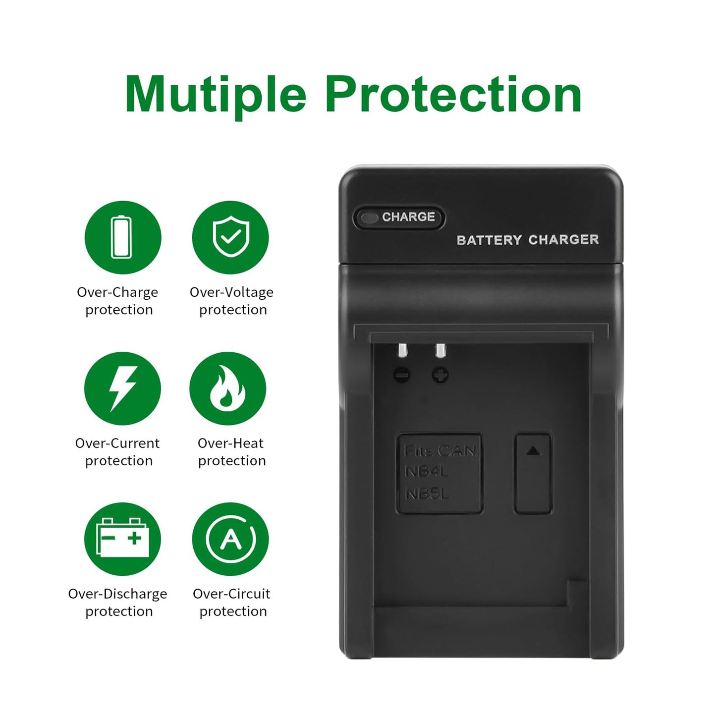 SHENTEC 2X NB-5L Battery +Charger for Canon PowerShot SD790 SD800 SD700 IS NB5L NB-5LH