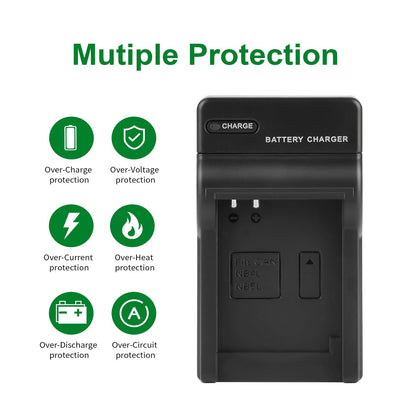 SHENTEC 2X NB-5L Battery +Charger for Canon PowerShot SD790 SD800 SD700 IS NB5L NB-5LH