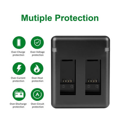 SHENTEC 2X 3.85V Battery 2.0Ah For Insta 360 Ace Pro-001/Ace Pro/Ace +Double Charger