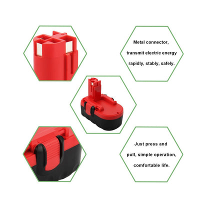 SHENTEC 18V 4Ah Ni-MH Replacement Battery for Bosch BAT025 BAT026 BAT160 BAT180