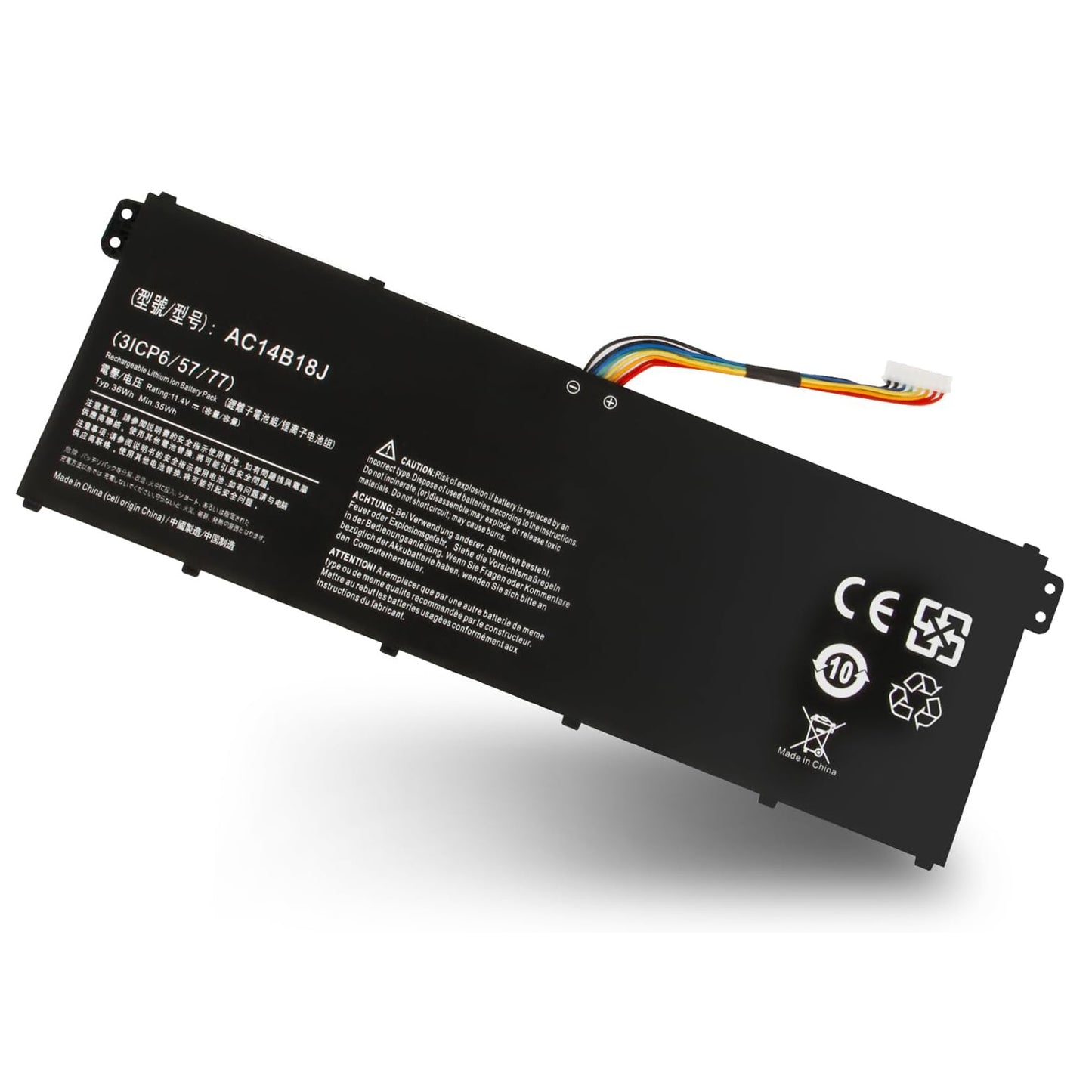 SHENTEC 11.4 V 36Wh Battery for Acer Aspire AC14B18J AC14B8K AC14B3K