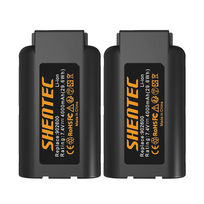 SHENTEC 2 X 7.4V 4.0Ah Battery Compatible with Paslode IM360CI IM65 IM65A PPN35CI 902600 IM250Li