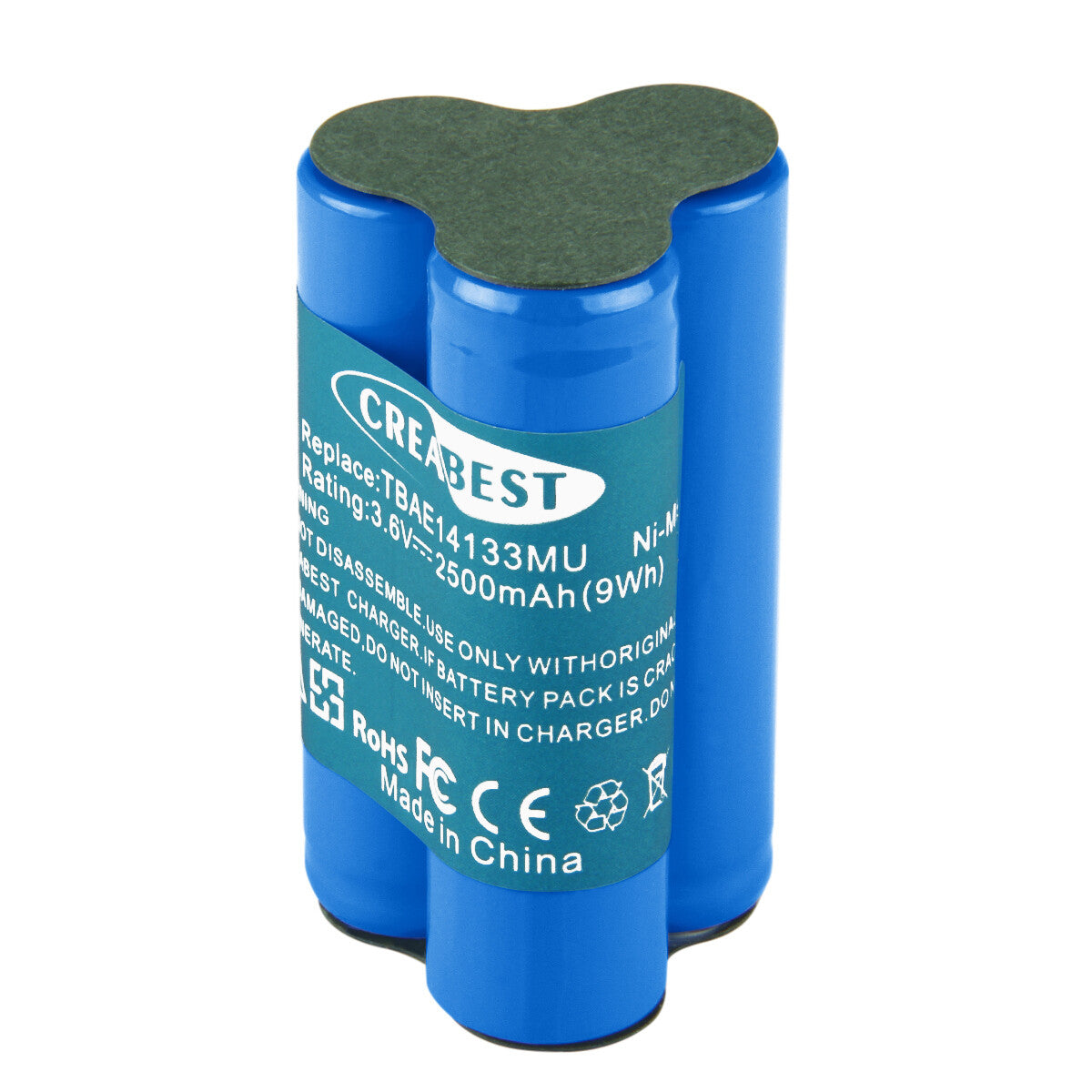 2.5Ah 3.6V Ni-MH Replacement Battery For AEG Electrolux Handheld Vacuum Cleaner Junior Type TBAE14133M