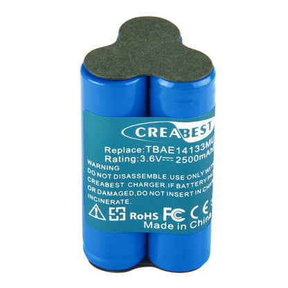 2.5Ah 3.6V Ni-MH Replacement Battery For AEG Electrolux Handheld Vacuum Cleaner Junior Type TBAE14133M