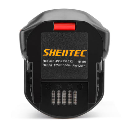 SHENTEC 12V 3.5AH Ni-MH Replacement Battery For AEG B1214G BS12G BS12X 4932352532 4932399697 4932399696