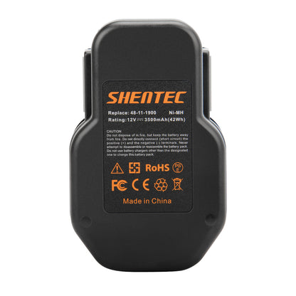 SHENTEC 12V 3500mAH Ni-MH Replacement Battery For AEG M1230 YTB001 MXM12 BS2E12T 4932353639
