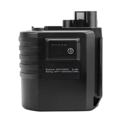 SHENTEC 24V 4.0AH Ni-MH Replacement Battery for Bosch 2607335082 0611260539 GBH24VRE GBH24VFR