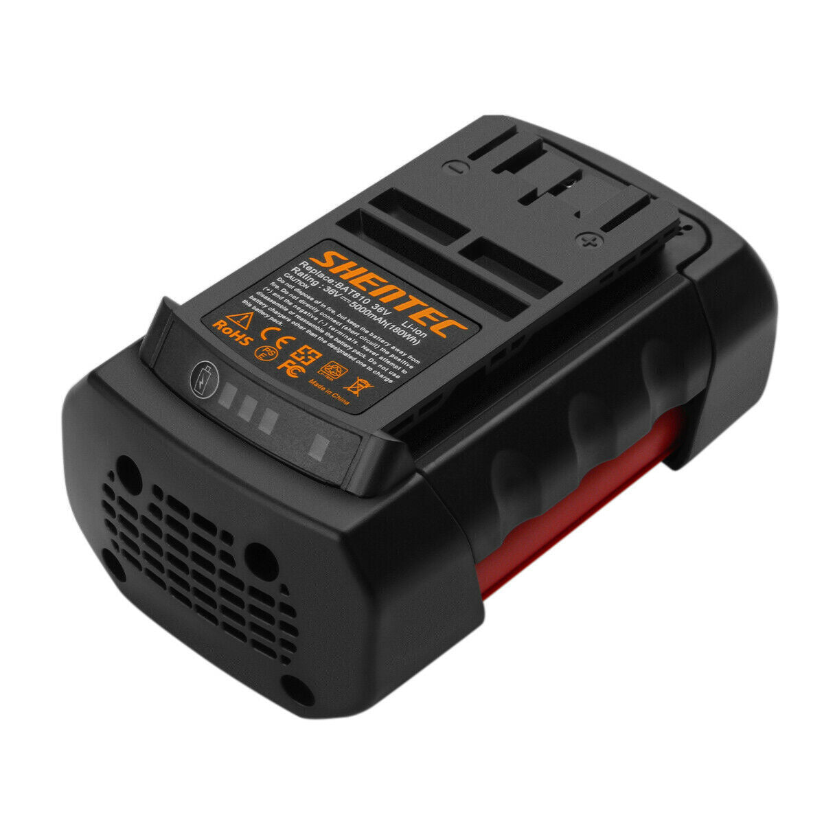 SHENTEC 2 X 5.0Ah 36V Li-ion Replacement Battery for Bosch BAT810 GSB GSR 36 V-Li GBH 36 VF-Li BAT818