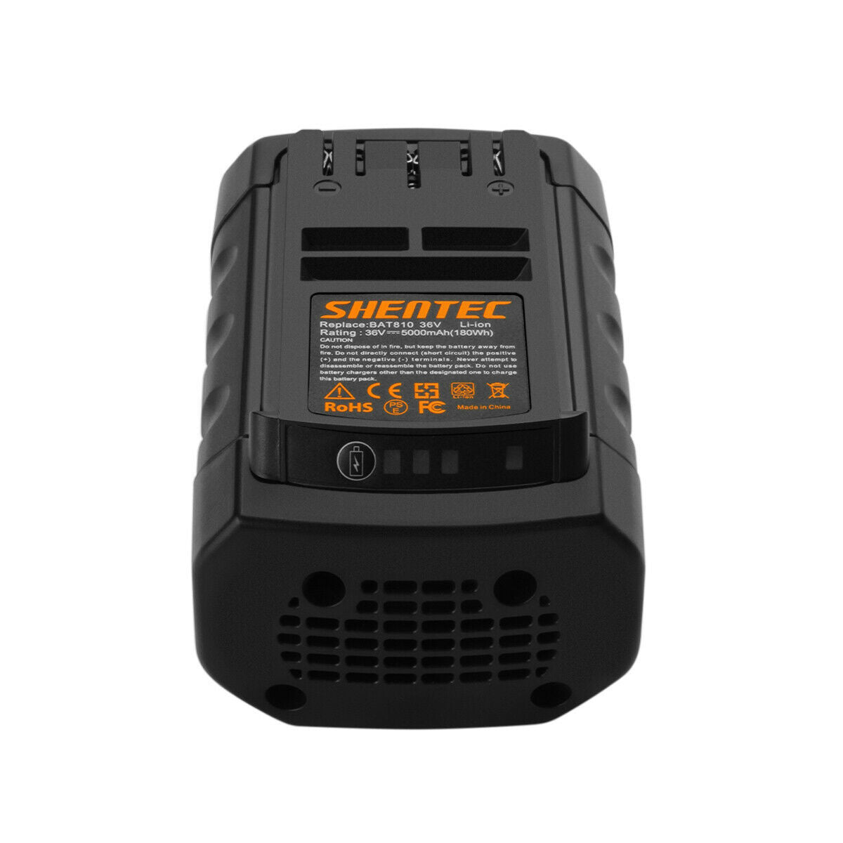 SHENTEC 2 X 5.0Ah 36V Li-ion Replacement Battery for Bosch BAT810 GSB GSR 36 V-Li GBH 36 VF-Li BAT818