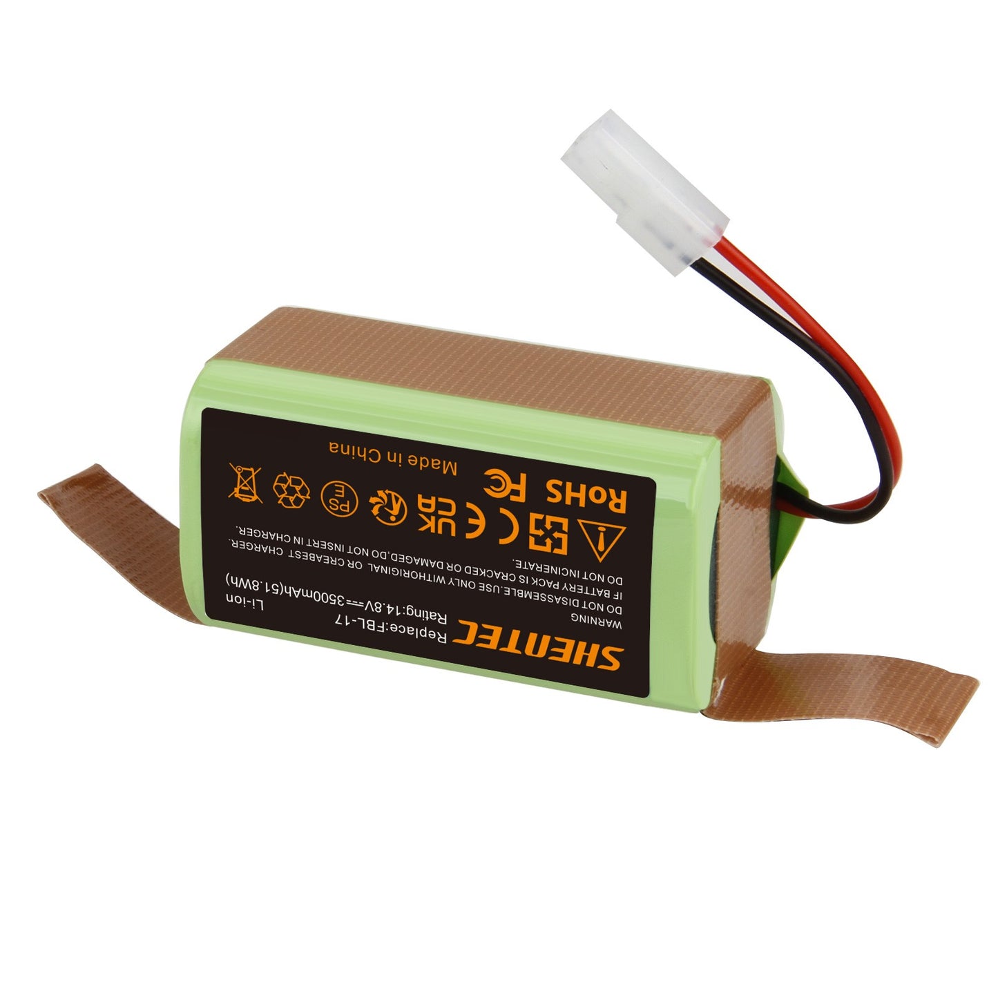 SHENTEC 14.8V 3.5Ah Battery for Bissell EV675,2503, 2933, 2859, 3115,Bob Sweep WJ540011
