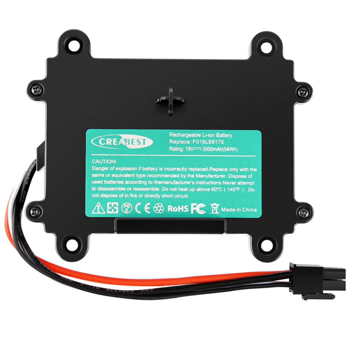 SHENTEC 3.0Ah 18V Li-ion Battery for Bosch Indego F016L69176 F016104898 5INR19/66 S+400