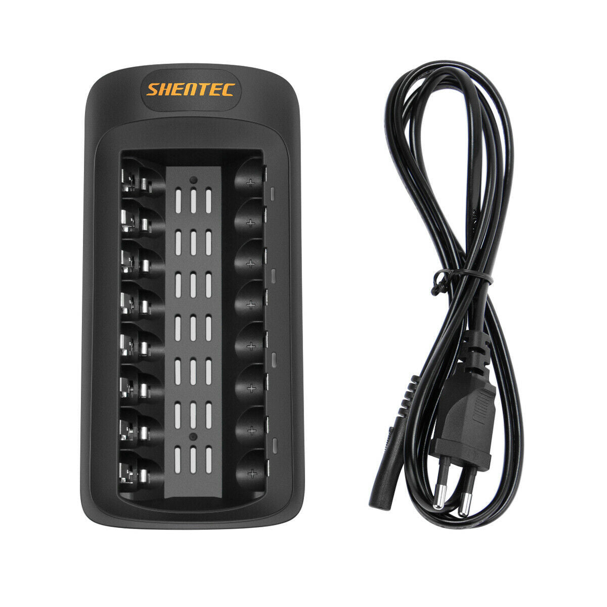 SHENTEC Intelligent LED Charger for 8 AA/AAA Ni-MH/Ni-Cd Rechargeable Batteries