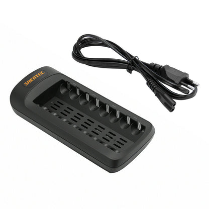 SHENTEC Intelligent LED Charger for 8 AA/AAA Ni-MH/Ni-Cd Rechargeable Batteries