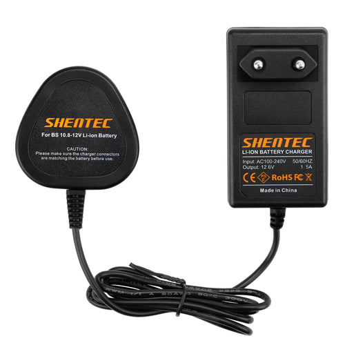 SHENTEC 10.8V/12V Li-ion Battery Charger For Bosch BAT411 BAT412 BAT413 2607336864 2607336013