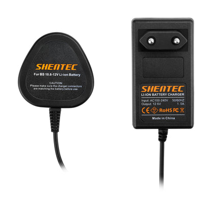 SHENTEC 10.8V/12V Li-ion Battery Charger For Bosch BAT411 BAT412 BAT413 2607336864 2607336013