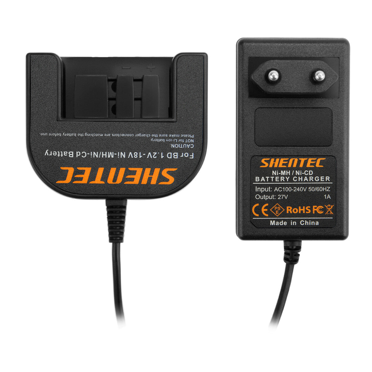 SHENTEC 9.6V-18V Ni-MH Battery Charger For Black Decker A12 A1712 FSB12 HPB12 B-8315 FS120B