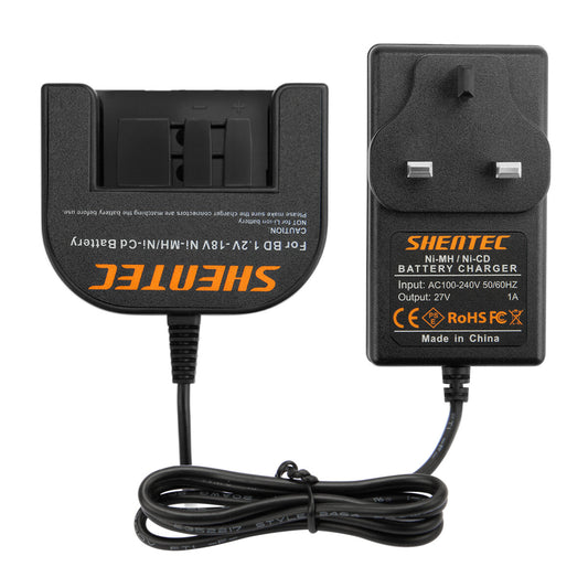 SHENTEC Battery Charger For Black Decker A1718 HPB18 244760-00 Firestorm FS18FL
