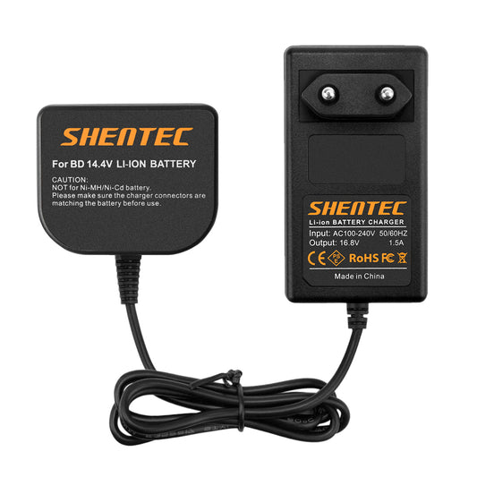 SHENTEC 14.4V Li-ion Battery Charger For Black&Decker BL1314 LB16 ASL148KB LDX120C LST220
