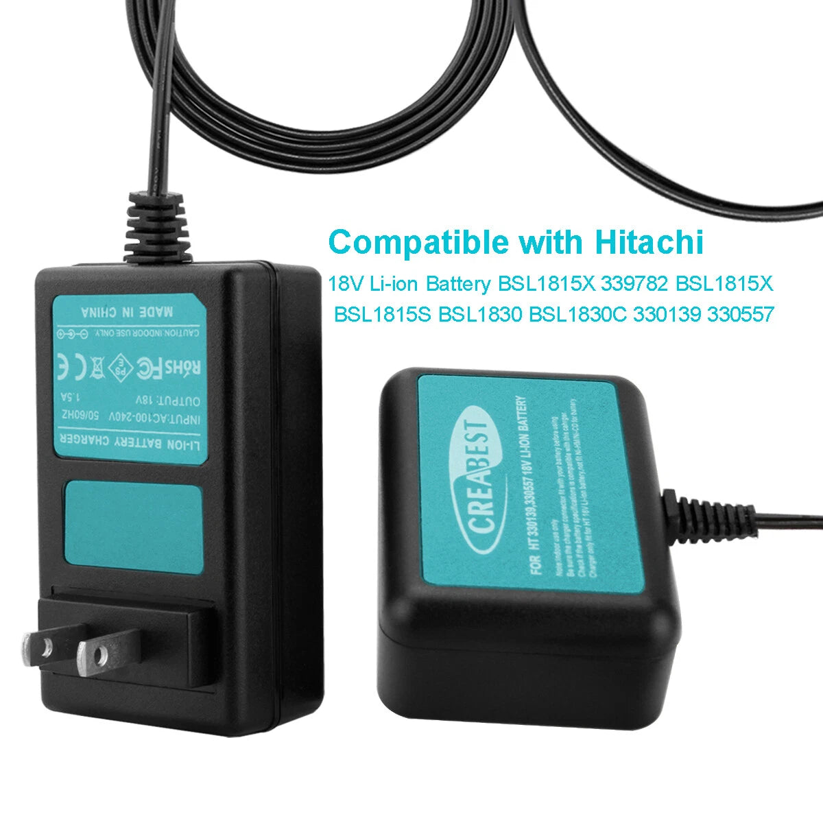 18V Li-ion Battery Charger for HITACHI  BSL1815X BSL1825 BSL1830 330139 330067