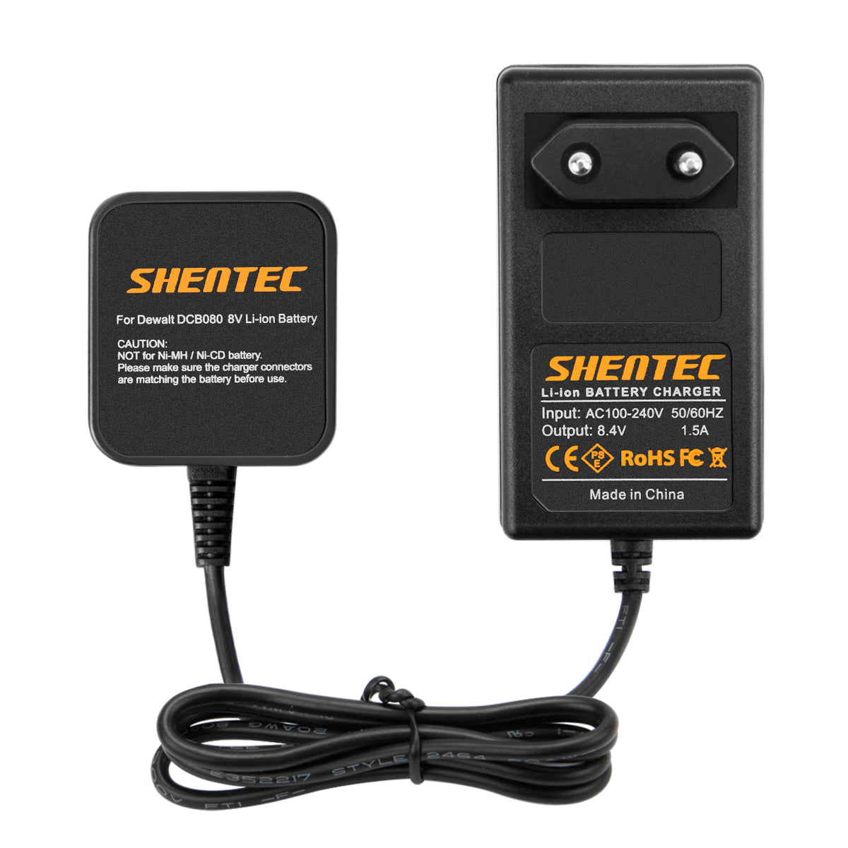 SHENTEC 7.2V Li-ion Battery Charger For Dewalt DCB080 DCF680N1 DCF682 DCF680G2 DW4390