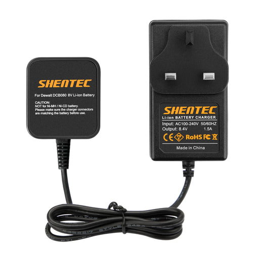 SHENTEC 7.2V Li-ion Battery Charger For Dewalt Battery DCB080 DCF680N1 DW4390 DCF680N2