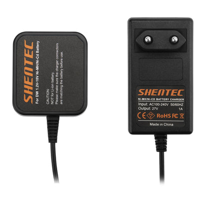 SHENTEC Battery Charger for Dewalt DW925K-2, DW925K2, DW920K, DW920K-2 (1.2V–18V)