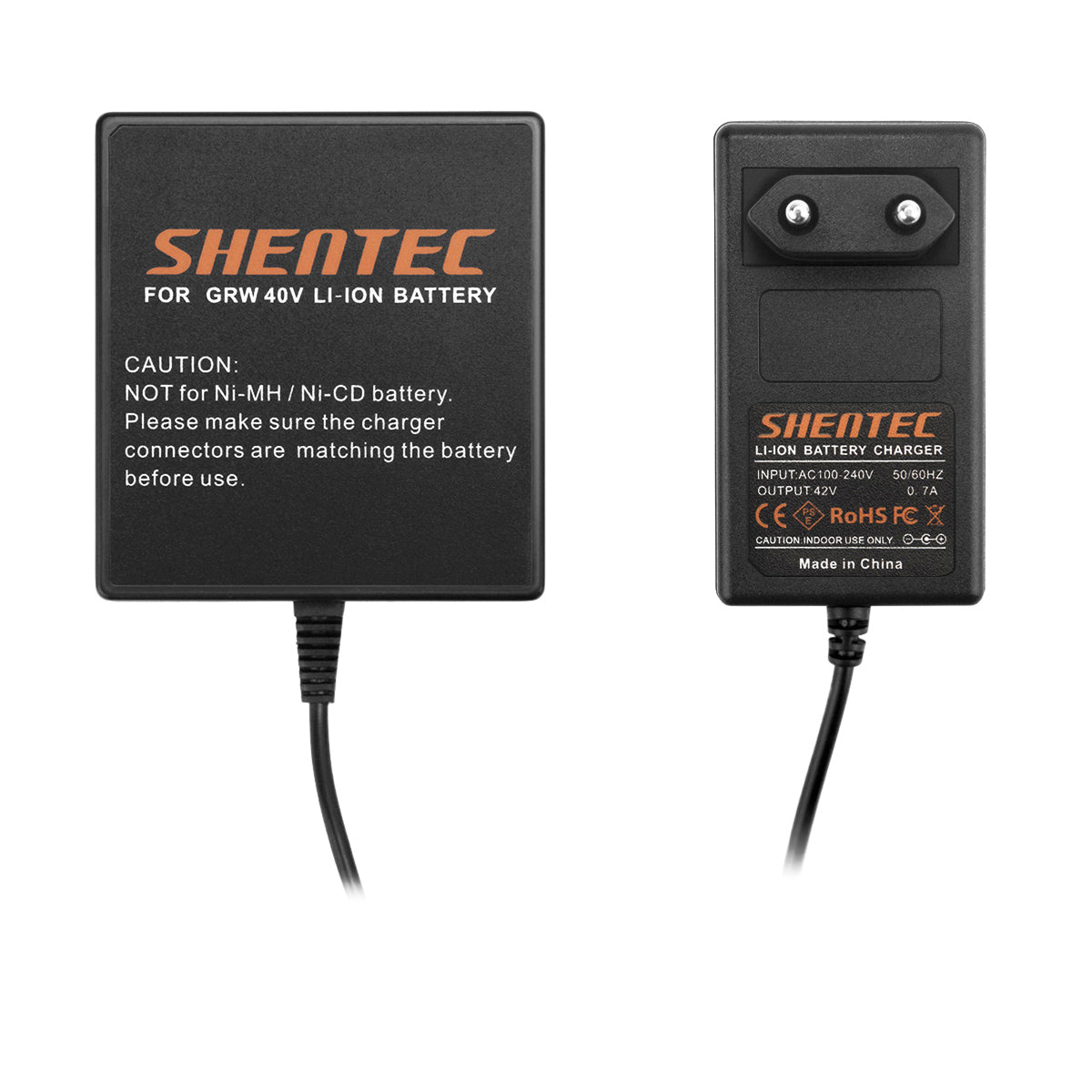 SHENTEC 40V Lithium Battery Charger For GreenWorks 29472 29282 24322 25302 G-MAX