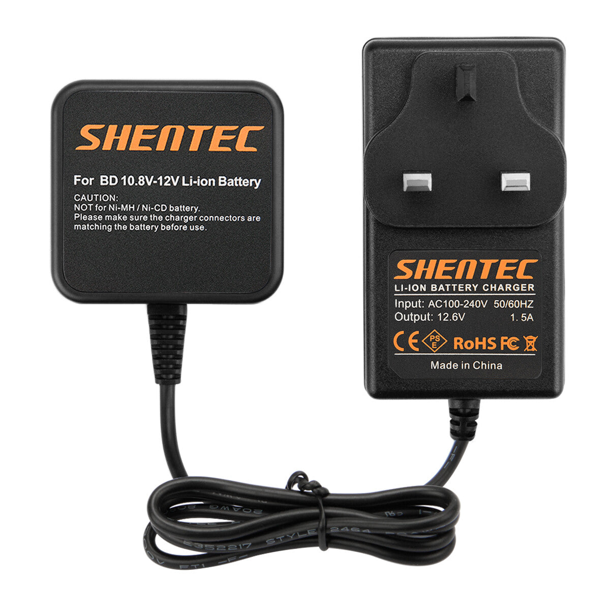 SHENTEC 12V Li-ion Charger For Black&Decker LB12 LBX12 BL1510 EGBL108 GKC108