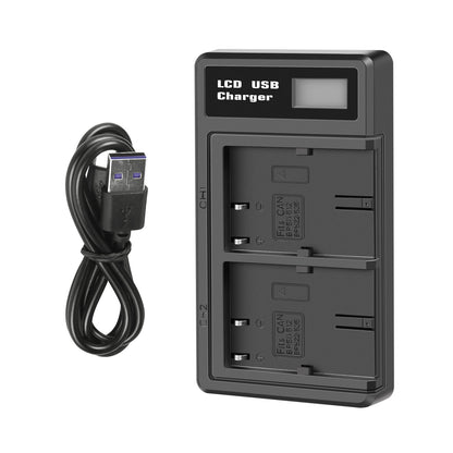 2x BP-511 Battery &LCD Dual Charger For Canon EOS 40D 50D BP-511A 300D 20D 30D