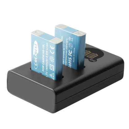 2x NB-13L Battery+LCD Charger For Canon PowerShot SX620 HS G5X G7X Mark III II