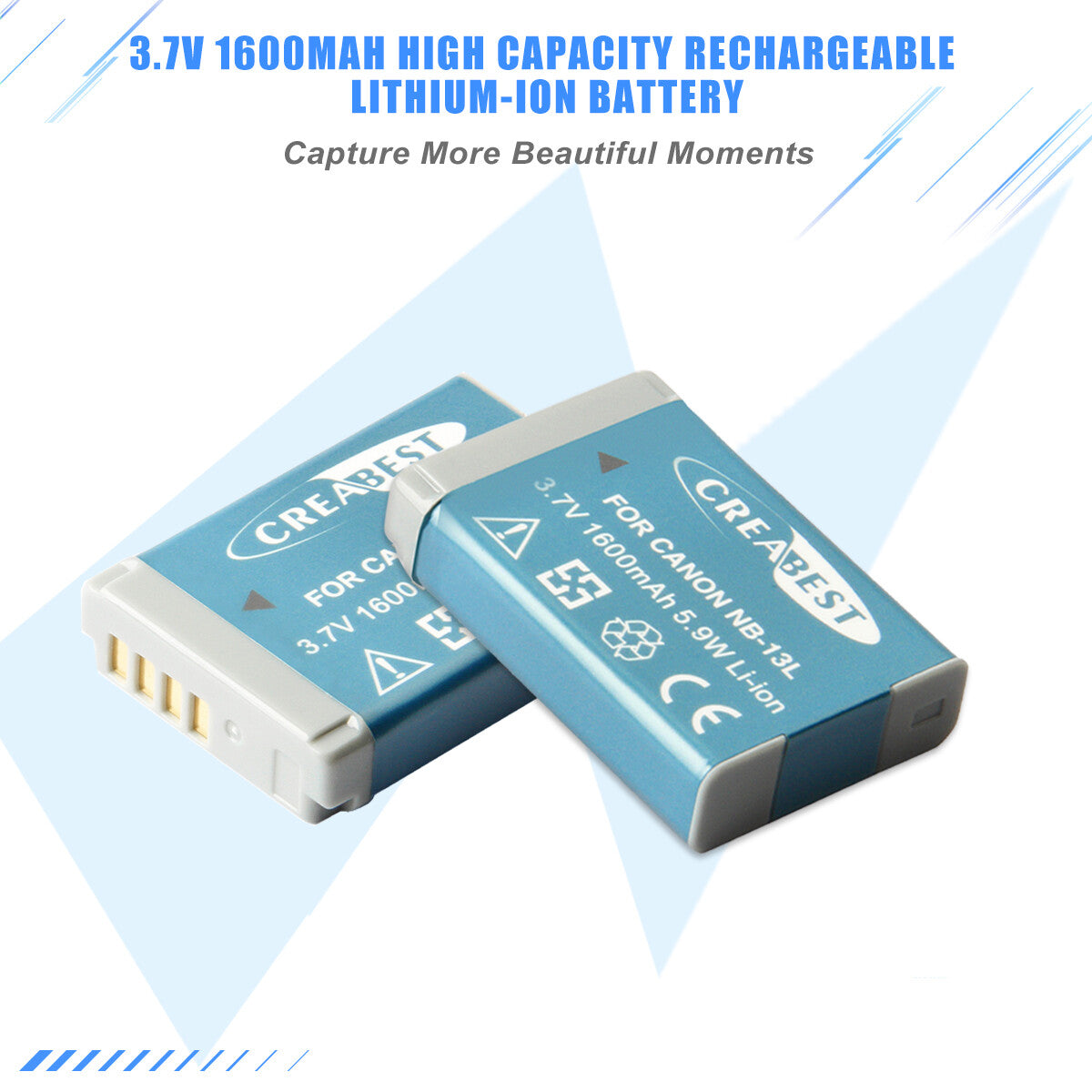 2x NB-13L Battery+LCD Charger For Canon PowerShot SX620 HS G5X G7X Mark III II