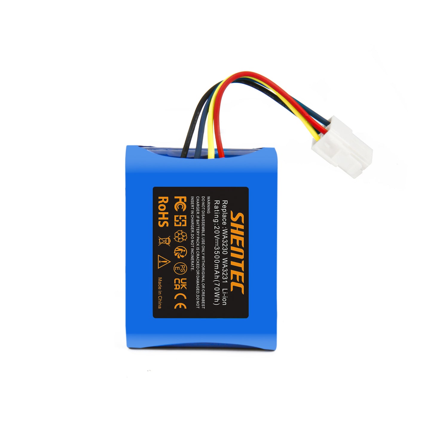 SHENTEC 20V Li-ion 3500mAh Battery for Worx 50032774 50032492 WA3230 WA3231 WR092S