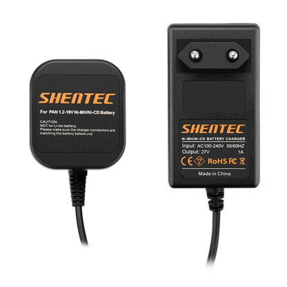 SHENTEC Battery Charger for Panasonic 7.2V-18V Ni-MH/Ni-Cd Batteries EY9106B EY9200 EY9001 EY9005B