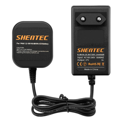 SHENTEC Battery Charger for Panasonic 7.2V-18V Ni-MH/Ni-Cd Batteries EY9106B EY9200 EY9001 EY9005B