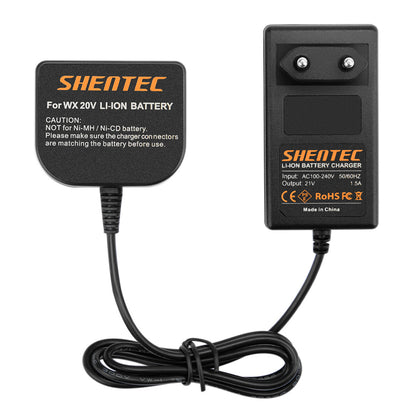 SHENTEC Li-ion Battery Charger For Worx 20V WX678 WG259 WX390.1 WX393.3 WG549E.9 WA3551.1
