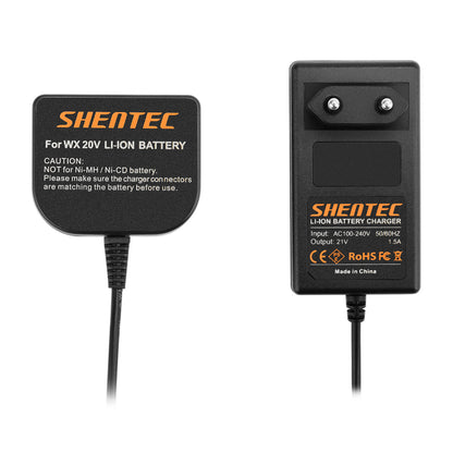 SHENTEC Li-ion Battery Charger For Worx 20V WX678 WG259 WX390.1 WX393.3 WG549E.9 WA3551.1