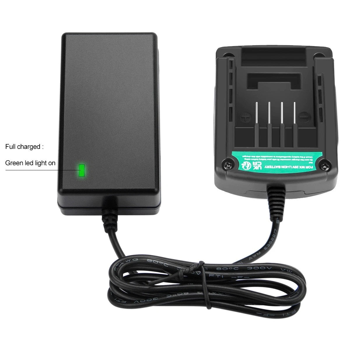 SHENTEC 20V Lithium Charger For Worx WA3551.1 WX678 WG549 WX390.1 WX523