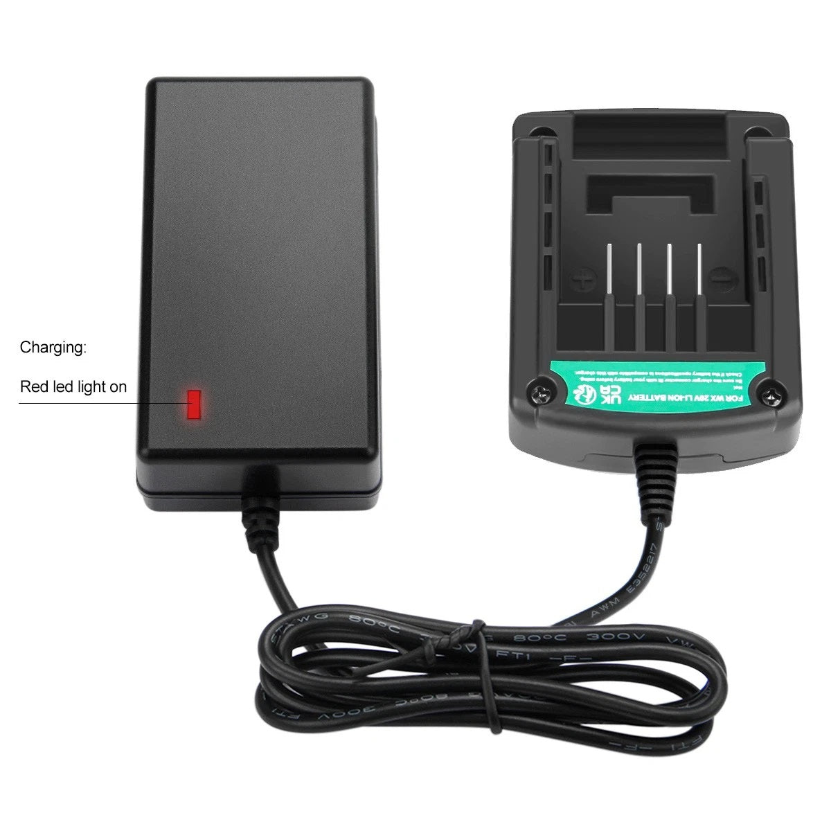 SHENTEC 20V Lithium Charger For Worx WA3551.1 WX678 WG549 WX390.1 WX523