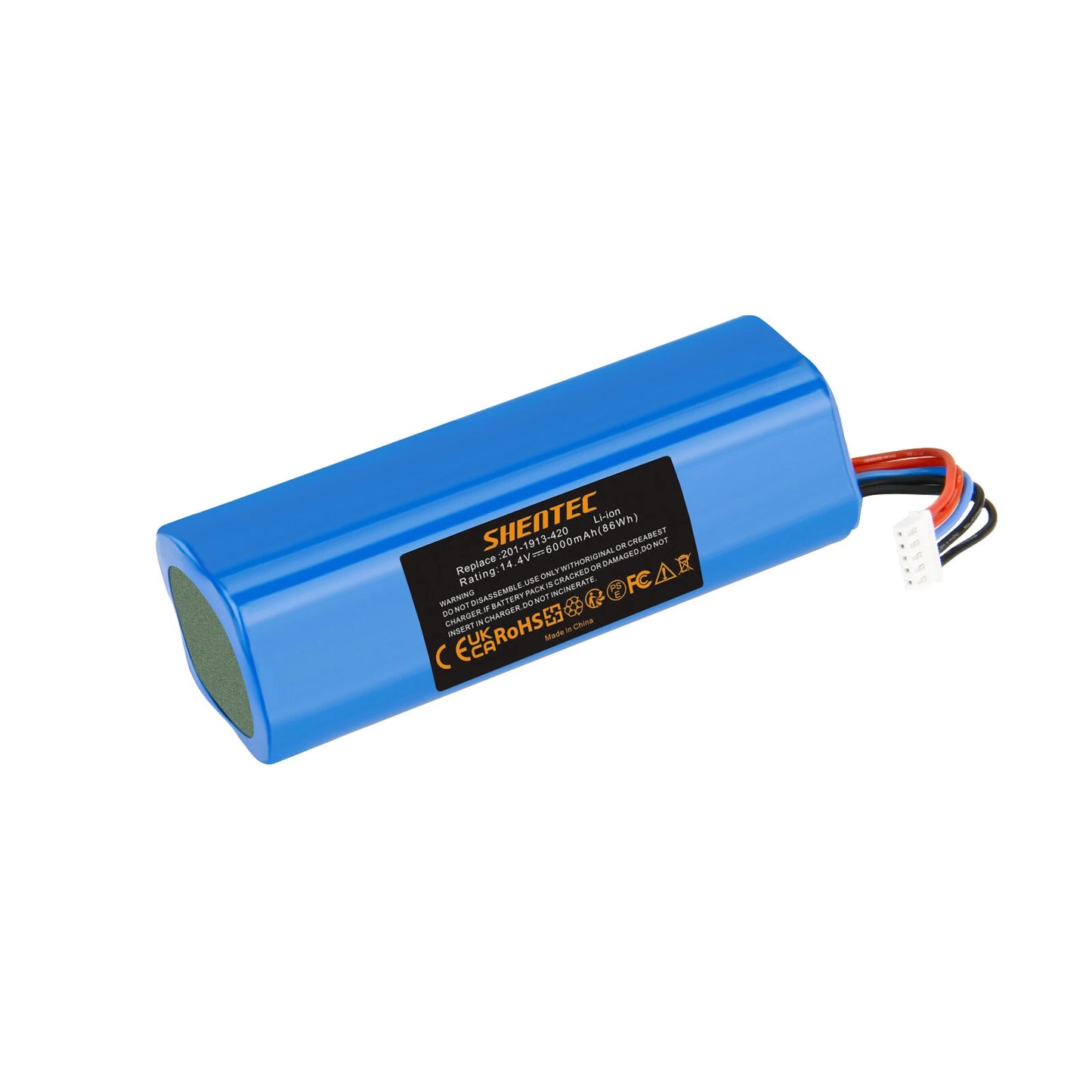 SHENTEC 6Ah Li-ion Battery for Ecovacs 201-1913-4200 S10-Li-144-5200 DBX11-11/21