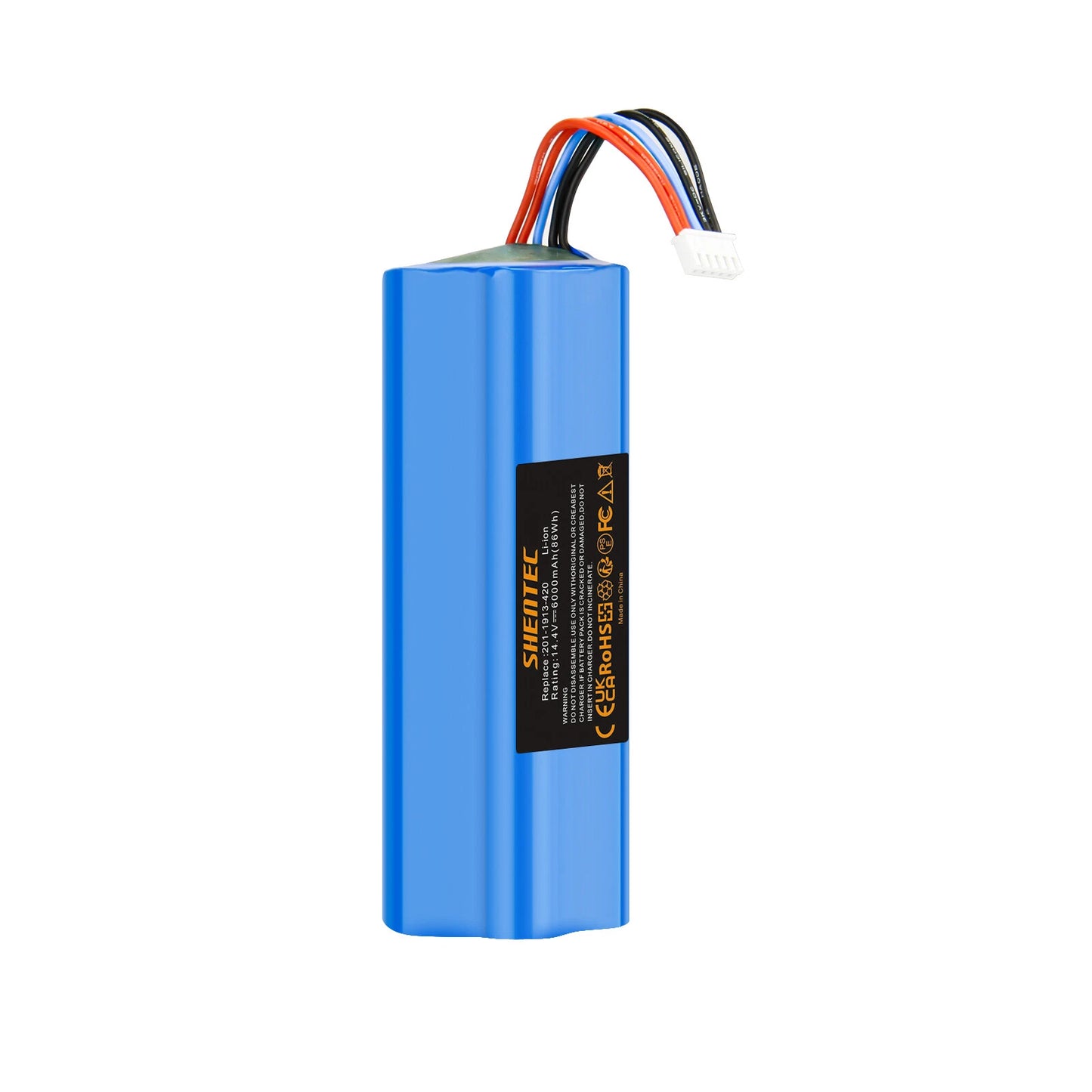 SHENTEC 6Ah Li-ion Battery for Ecovacs 201-1913-4200 S10-Li-144-5200 DBX11-11/21
